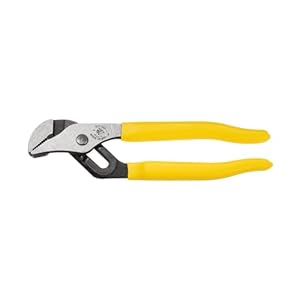 Klein Tools D502-6 Pump Pliers, Dipped 6-Inch Tongue and Groove, Yellow