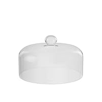 Villeroy & Boch - Manufacture Cloche 25,5 cm Transparent, Spülmaschinenfest, Käseglocke, Käsehaube zur Präsentation von Käse, Antipasti, Aufschnitten oder Obst, Borosilikatglas