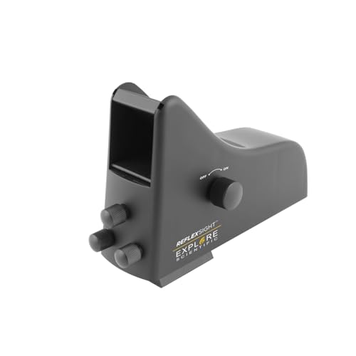Explore Scientific ReflexSight Zero-Magnification Finder Multi-Dot Red Reticle (4 2 0.5) Fits Mini-Vixen Dovetail -20 Tripod Thread AAA Battery Powered Compact Telescope Accessory