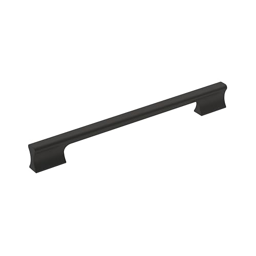 Amerock | Cabinet Pull | Matte Black | 8-13/16 inch (224 mm) Center-to-Center | Status | 1 Pack | Drawer Pull | Cabinet Handle | Cabinet Hardware by Amerock - Used condition - US$6.67