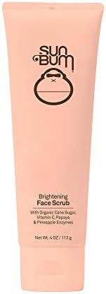 Sun Bum Skin Care Brightening Face Scrub | Vegan and Cruelty Free Exfoliating and Smoothing Scrub with Vitamin C | 4 oz