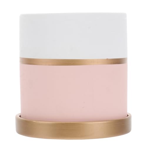 Sewroro Ceramic Flower Pot Small Nordic Succulent Planter with Saucer