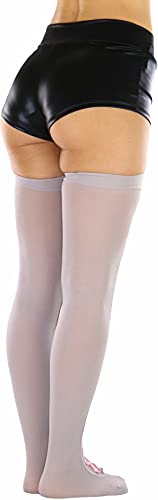 Image of ToBeInStyle Women's Lace Up Back Seam Tights Sheer or Opaque Hosiery Stockings Crisscross Lace Ribbon Zigzag Design