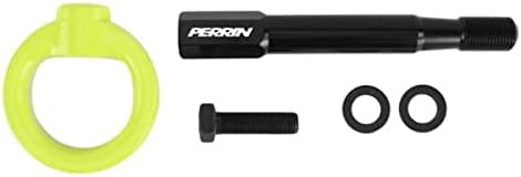 Perrin Front Tow Hook Yellow Compatible with 18-20 Subaru WRX/STI & 13-19 BRZ/FR-S/86