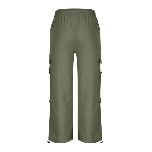 Womens Cargo hiking pants Y2K Baggy Stretchy High Waisted Jogger Trousers - image 6