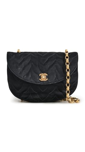 Shopbop Archive Womens Pre-Loved Chanel Satin Chain Shoulder Bag Black One Size