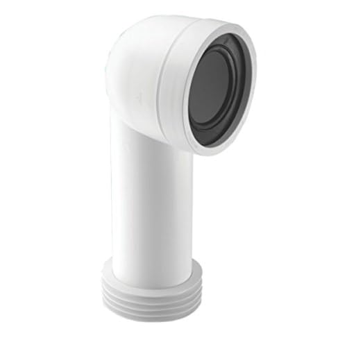 Image of McAlpine WC-CON8 90° Bend Adjustable Rigid WC Connector 97–107mm Inlet 110mm Outlet