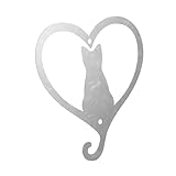 Metall-katzenornament – ​​einzigartig, interessant, realistisch, attraktiv und auffällig. dieser katzen-wandanhänger verschönert ihren garten und ist eine katzendekoration für ihr zuhause