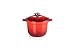 Le Creuset tegame risotto in ghisa vetrificata e coperchio interno in gres vetrificato, 18 cm, 2 litri, ciliegia