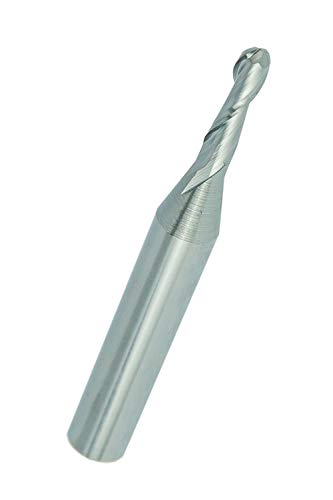 Weeker SQ2111 2 Flute Ball Nose Spiral End Mill CNC Router Bit 1/8