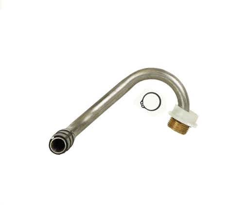 Yard Butler S-Pipe Replacement Part - Fix Leaking Hose Reels - Stainless Steel Hose Fitting - O-Ring Sealed Swivel Pipe - NH Brass Thread - Fits All Yard Butler Reels - Outdoor Watering Repair