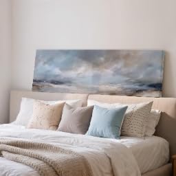 Décoration texturée pour salon : tableau panoramique mural horizontal pour grand mur vide