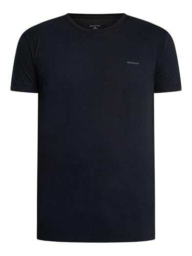 Gant Para Hombre. 900012008 Set 2 Camisetas Confort Negro (M), Casual, AlgodóN, Manga Corta - 7