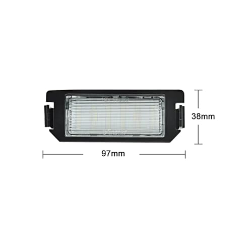 Luz placa auto LED blanca trasera para Kia Rio Picanto Soul 2009-2015 4