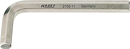 HAZET Winkelschraubendreher 2100-27, Schlüsselweite: 27 mm | Oberfläche: vernickelt, Abtrieb: Innen Sechskant Profil | besonders geeignet für schwer zugängliche Verschraubungen