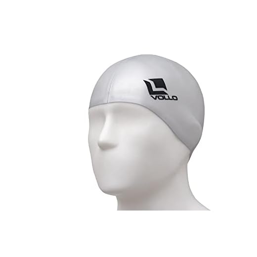 Touca Natação Silicone VN301-3 Prata Vollo Sports