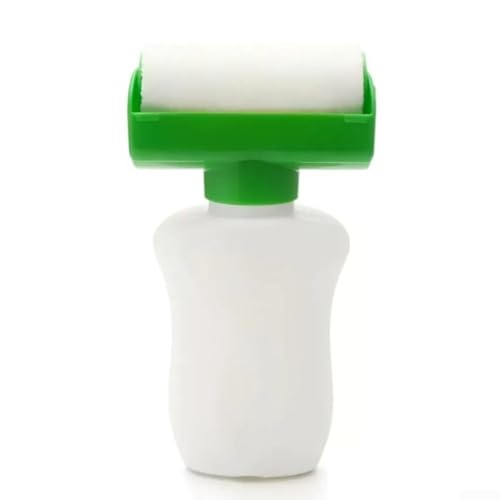 Pinceau rouleau de peinture ergonomique réutilisable avec récipient transparent rechargeable pour une réparation précise des murs et une grande décoration en utilisant des peintures au latex