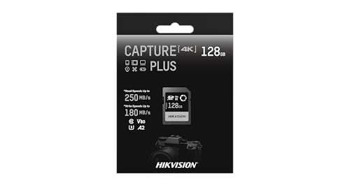 Image of HIKVISION V60 128GB SDXC SD Card | UHS-II U3 V60 | 250MB /s Read, 180MB /s Write Speed | 4K UHD Video & High-Speed Burst Shooting | Compitable with DSLR & Professional Cameras | Shockproof 3Yrs Warranty