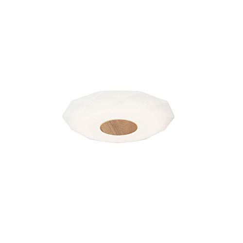 Plafonnier LED bois massif blanc 35cm luminaire moderne simple pour salle à manger et cuisine