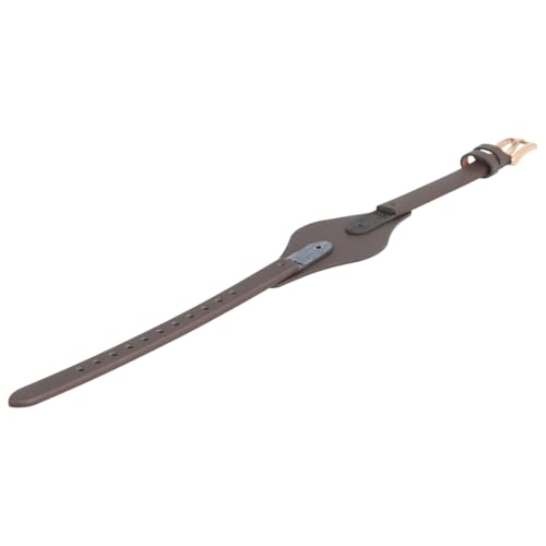 Fossil watch strap, 8 mm, smooth brown leather, ES-3077.