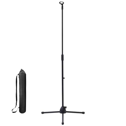 マイクスタンド マイクアームコンパクト スタンドマイク 高さ調節可能(75cm - 150cm)簡単に持ち運び可能 三脚 スタンド 講習会 ライブ スピーチ 放送 カラオケ等に大活躍