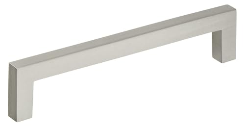Image of Amerock Monument 5-1 /16 inch (128mm) Center-to-Center Satin Nickel Cabinet Pull - 10 Pack