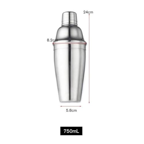 Set Bartender 23 Piezas Acero Inoxidable con Coctelera 750 ml miniatura 2