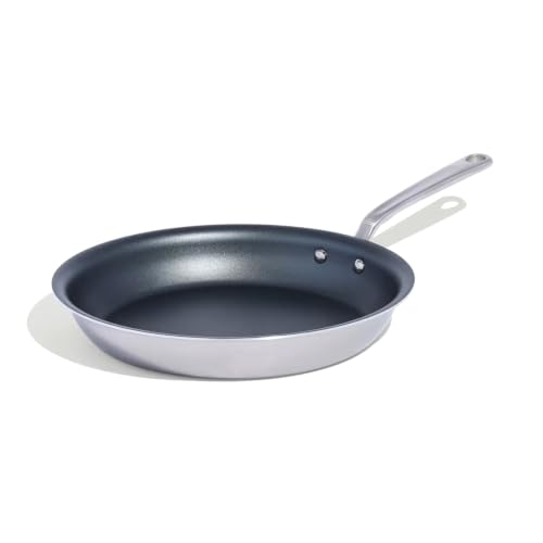 Image of Made In Cookware - ProCoat 12 inch Non Stick Frying Pan (Graphite) - 5 Ply Stainless Clad Nonstick - Professional Cookware - Crafted in Italy - Induction Compatible