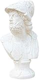 Handarbeit und Handlackierung JV Moebel Design Zeus Büste Figur Statue Skulptur Skulpturen Figuren Dekoration 2351 55cm