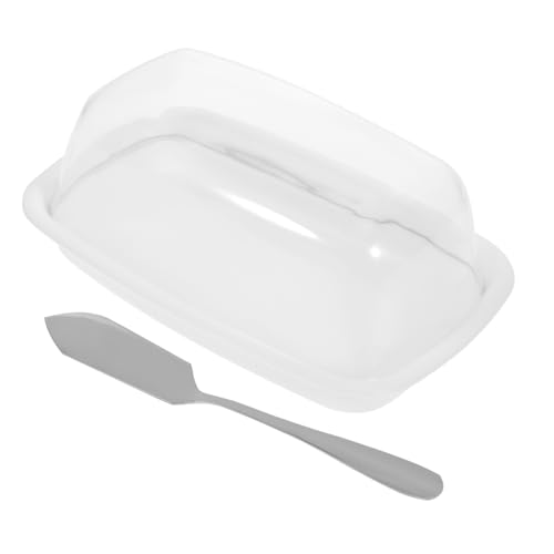 ABOOFAN Caja De Almacenamiento Para Mantequilla y Queso Con Tapa Contenedor Transparente Para Refrigerador Para Mantener Fresco y Organizar Alimentos La Cocina