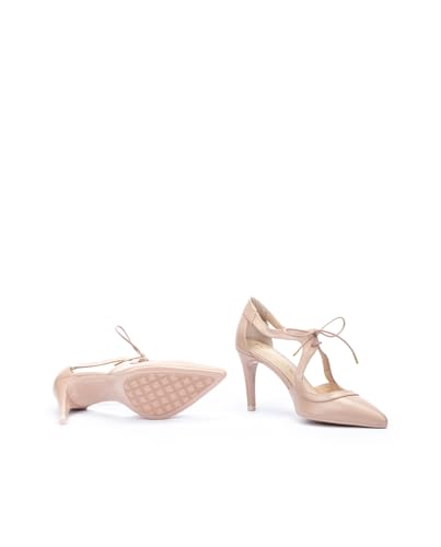 Martinelli Para Mujer. 1489-3498P Zapatos De Piel Thelma Nude -Altura TacóN 8,5Cm- (38), 8 A 10Cm, Cordones, Casual, Fiesta, CláSico - 5