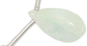 Focal Bead, Genuine Gemstone Aquamarine (Natural) Top Drilled 12-14mm - 2pcs