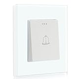 【Calidad alta】:Panel de cristal de vidrio templado de alta calidad, ofrece una excelente resistencia a los arañazos para el interruptor de pared.