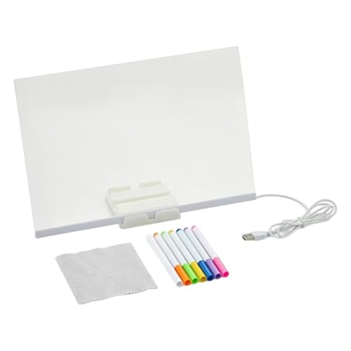 Tablero De Escritura LED Para Niños - Tablero de Notas Borrable con Luz,Material Educativo de Escritura Infantil, Herramienta de Dibujo Portátil para Escuela, Hogar, Viaje y Jardín de