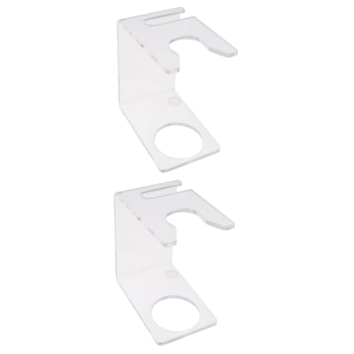 minkissy 2pcs Acrylic Shaving Brush Holder Sturdy Razor Brush Stand for Men Razor