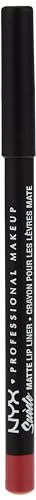 Image of NYX PROFESSIONAL MAKEUP Suede Matte Lip Liner, Velvety-Smooth, Long-Lasting Formula For A Defined Lip Makeup Look - Tea & Cookies (Pink) (Pack of 2)