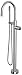 ROHL TEC06F1IWAPC - Eclissi Single Hole Floor Mount Tub Filler Trim with C-Spout, POLISHED CHROME