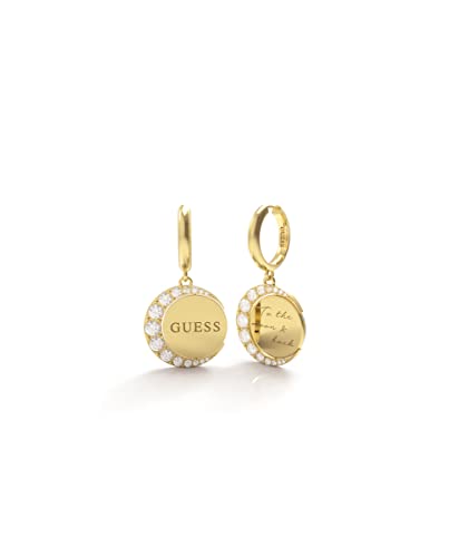 Boucles d'oreilles GUESS JEWELLERY MOON PHASES (JUBE01191JWYGT / JUBE01192JWRHT), Taille unique, Métaux non précieux, Pas de gemme