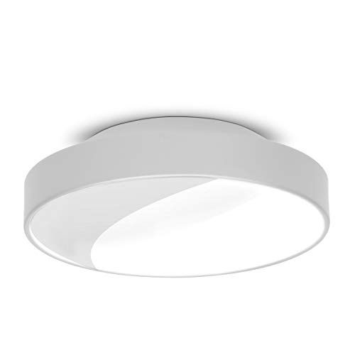 Plafon luminária sobrepor redondo moderno branco 7651