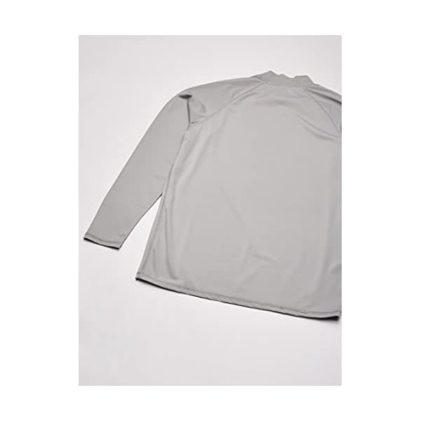 Kanu Surf Men's Long Sleeve Platinum UPF 50+ Rashguard, Grey, Large - Image 5
