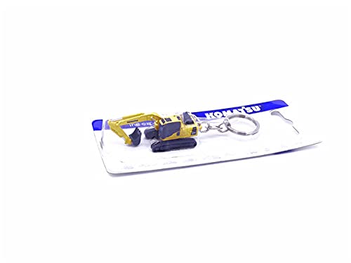 Porte-clés Komatsu PC 210 – Mini Modèle D’engin De Chantier En Métal, Détail Collection, Prêt à L’emploi