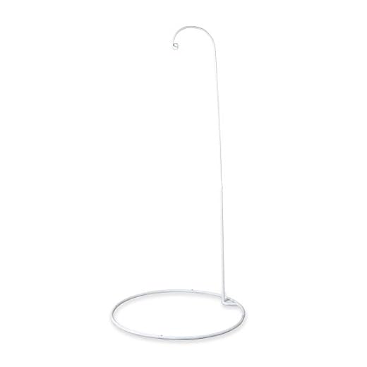 HearthSong Hideaway Hanging Play Tent Bower Stand - Solid Metal - Portable - Indoor or Outdoor Use - Adjustable from 6' to 12' - 40" Diameter, White