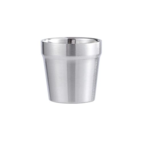 Beer Cup Reusable Silver Drinkware Tumbler Restaurant Insulation Barbecue Shop Stainless Steel Drinking Mug(B,silver)