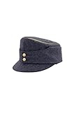 Feldmütze Luftwaffe Bergmütze General Blue Grey Wool Field Cap, blau / grau, 56/57