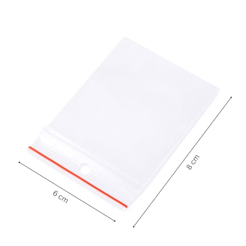 Pakico | 100 Plastikbeutel 6 x 8 cm Wiederverschließbare Durchsichtige | Dick und Haltbar | Verschlussbeutel | Kekstüten | Schmuckverpackungen | Lebensmittelbeutel | Kleine Ziplock-Beutel
