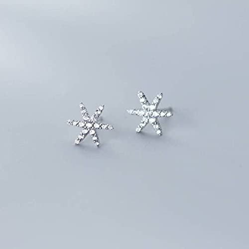 Boucles d'oreilles flocon de neige et étoile à six branches