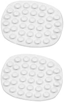 HoitoDeals Anti Slip Rubber Soap Holder Suction Grip For Kitchen Bathroom Shower (2Pcs White)
