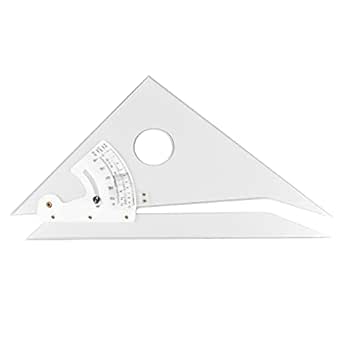 Amazon.com: Acrylic Drafting Triangle Ruler Clear Metric Adjustable ...