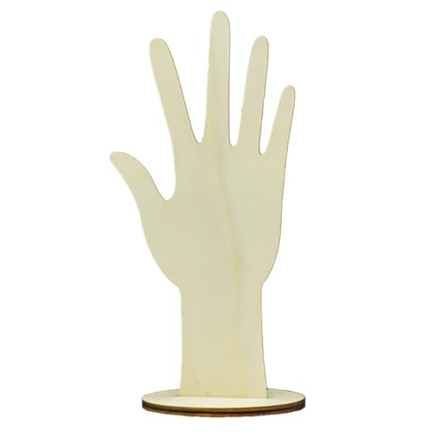 Porta anelli in legno – Manichino per braccialetti, espositore per gioielli, modella in legno, supporto per ciondoli e braccialetti
