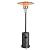 COSTWAY Outdoor Patio Heater, 50000 BTU Propane Heater with Stainless Steel Burner and Wheels, Triple Protection System, Standing Portable Outside Heater for Porch, Deck, Home and Commercial, Grey